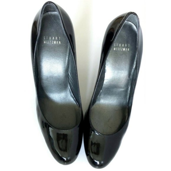 STUART WEITZMAN Black Platswoon Pumps Heels 11.5 M